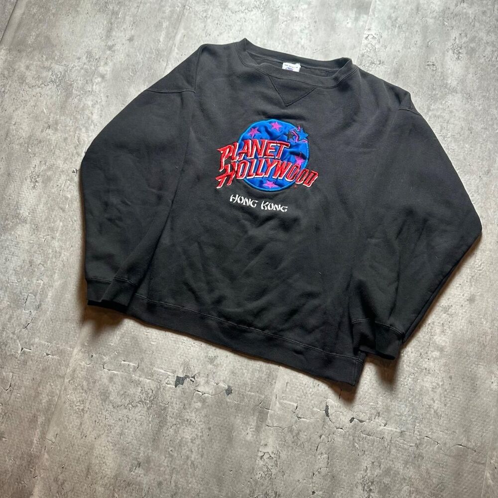 Planet-hollywood Men's Black Sweatshirt
